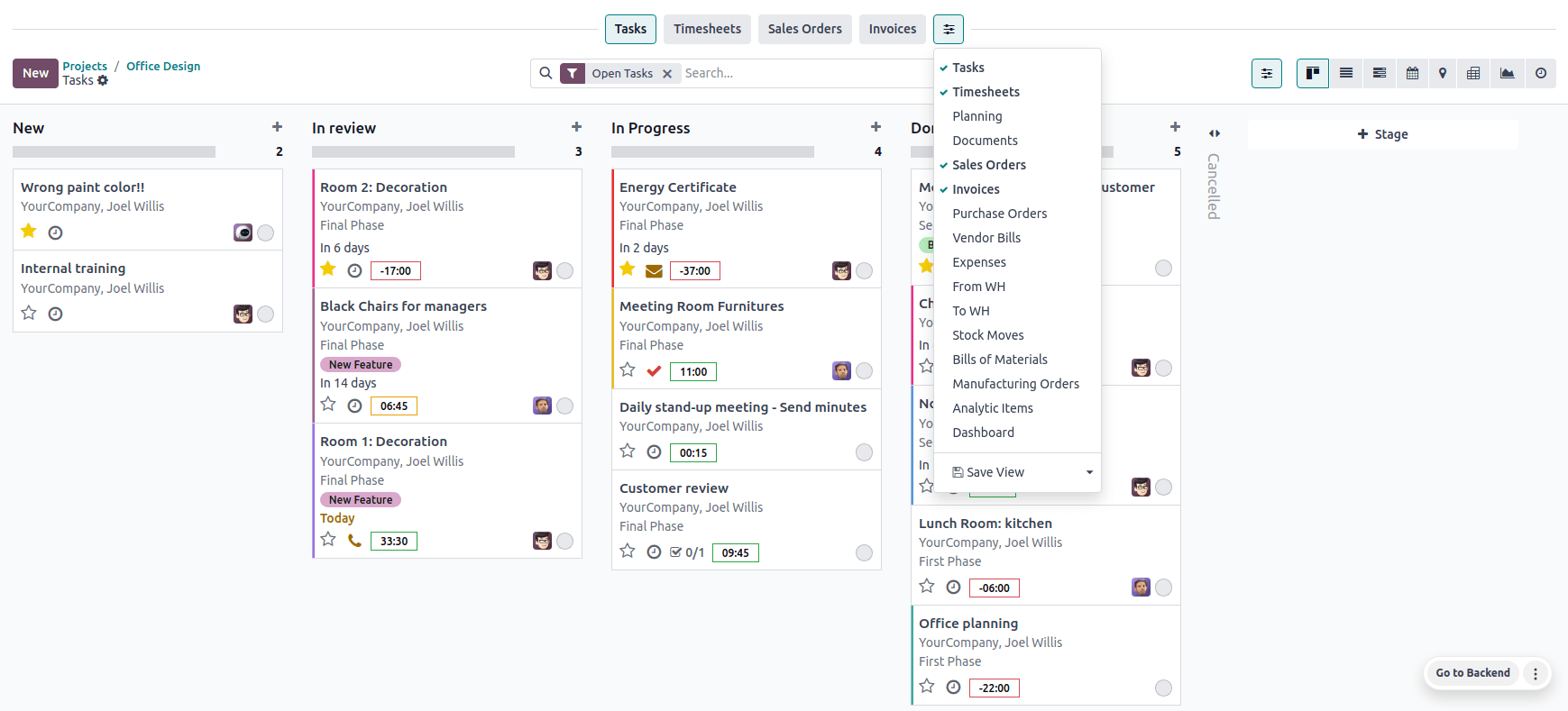 Un projet Odoo, étape par étape.